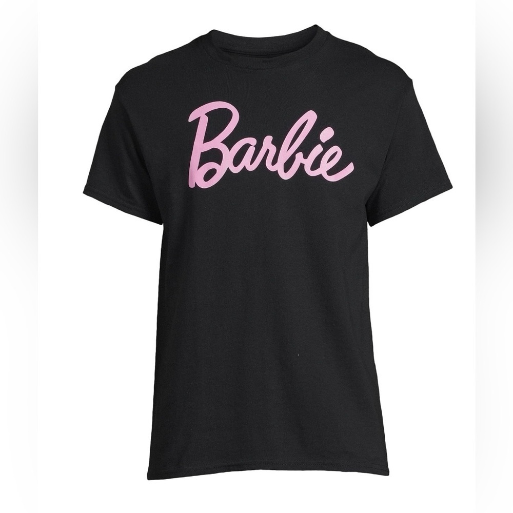 Barbie Men's Logo Graphic Tee with Short Sleeves